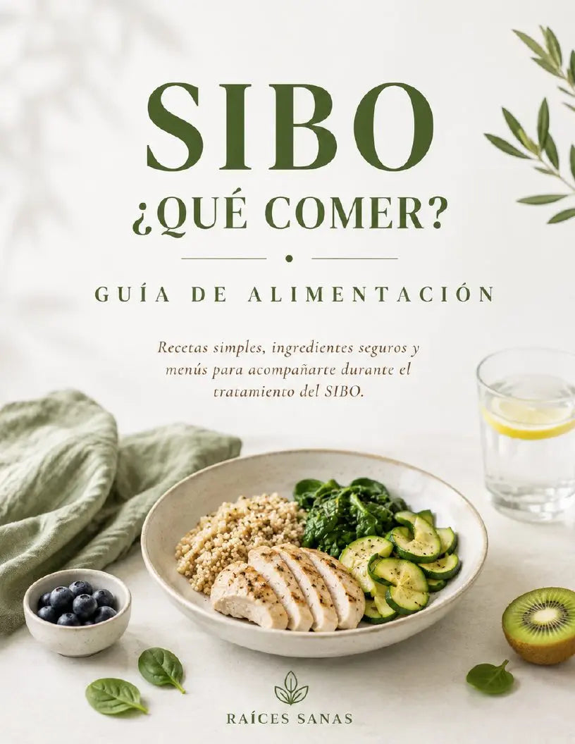 Portada de la guía SIBO ¿Qué comer?